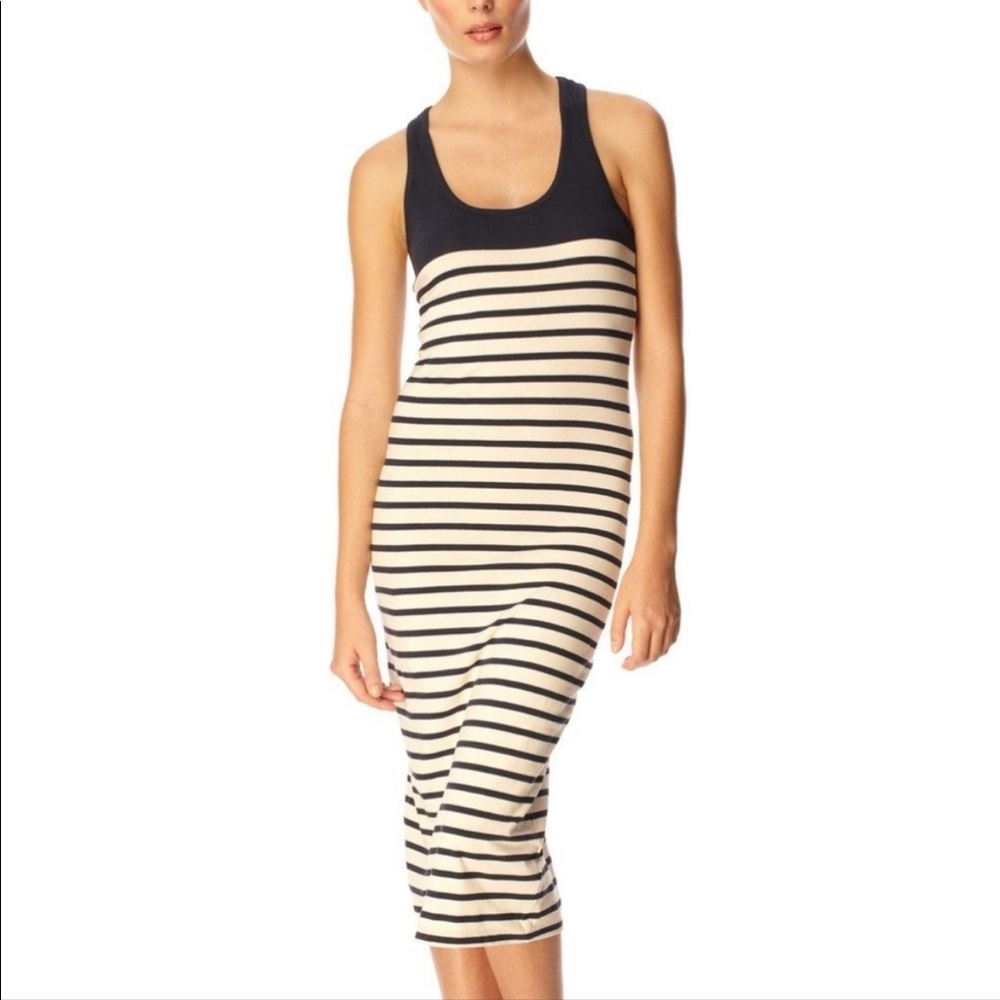 French Connection Striped Racerback Dress